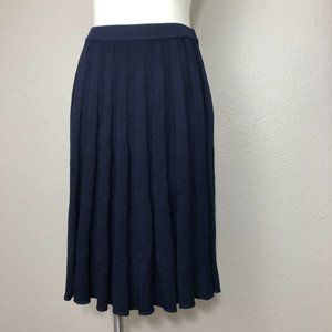 St. John Nouveau Knit Flute Pleated Skirt V10